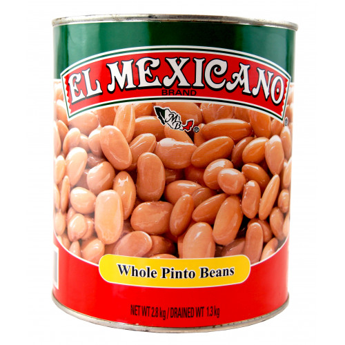 Mexgrocer Europe El Mexicano Pinto Beans Whole 2.8kg Authentic